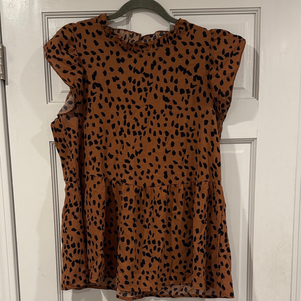 Women’s size M Animal printed top